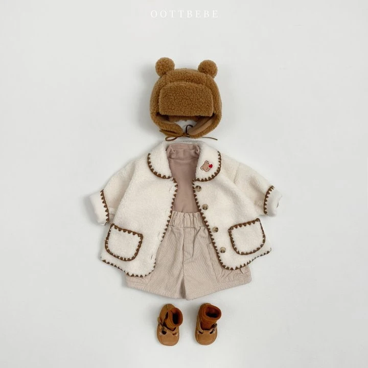 Oott Bebe - Korean Children Fashion - #stylishchildhood - Mellow Bear Jacket