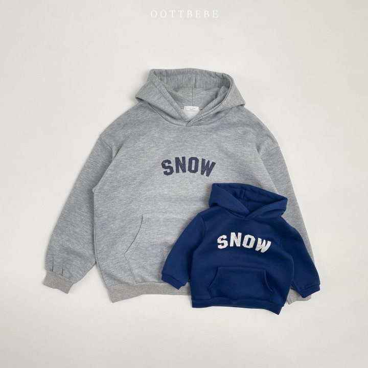 Oott Bebe - Korean Women Fashion - #womensfashion - Snow Adult Hood Sweatshirts