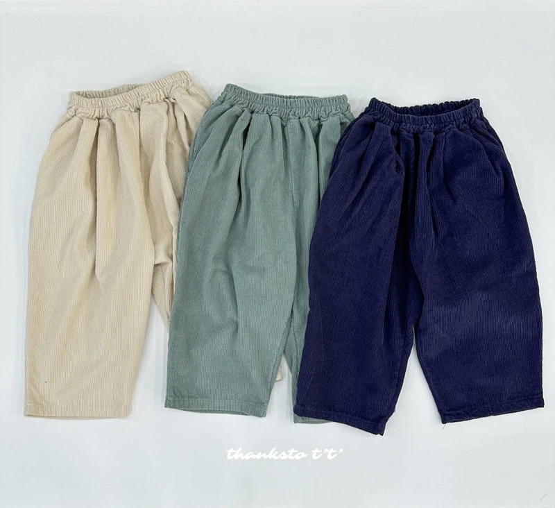 Otr - Korean Children Fashion - #kidzfashiontrend - Fleece Corduroy Pants