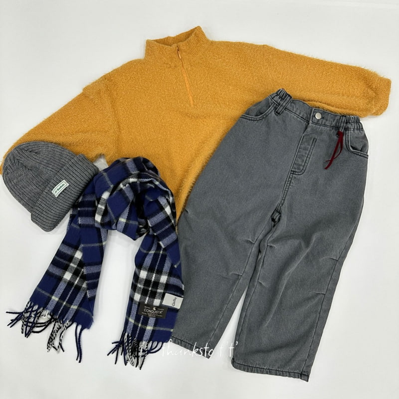 Otr - Korean Children Fashion - #magicofchildhood - Fleece Denim Pants - 3