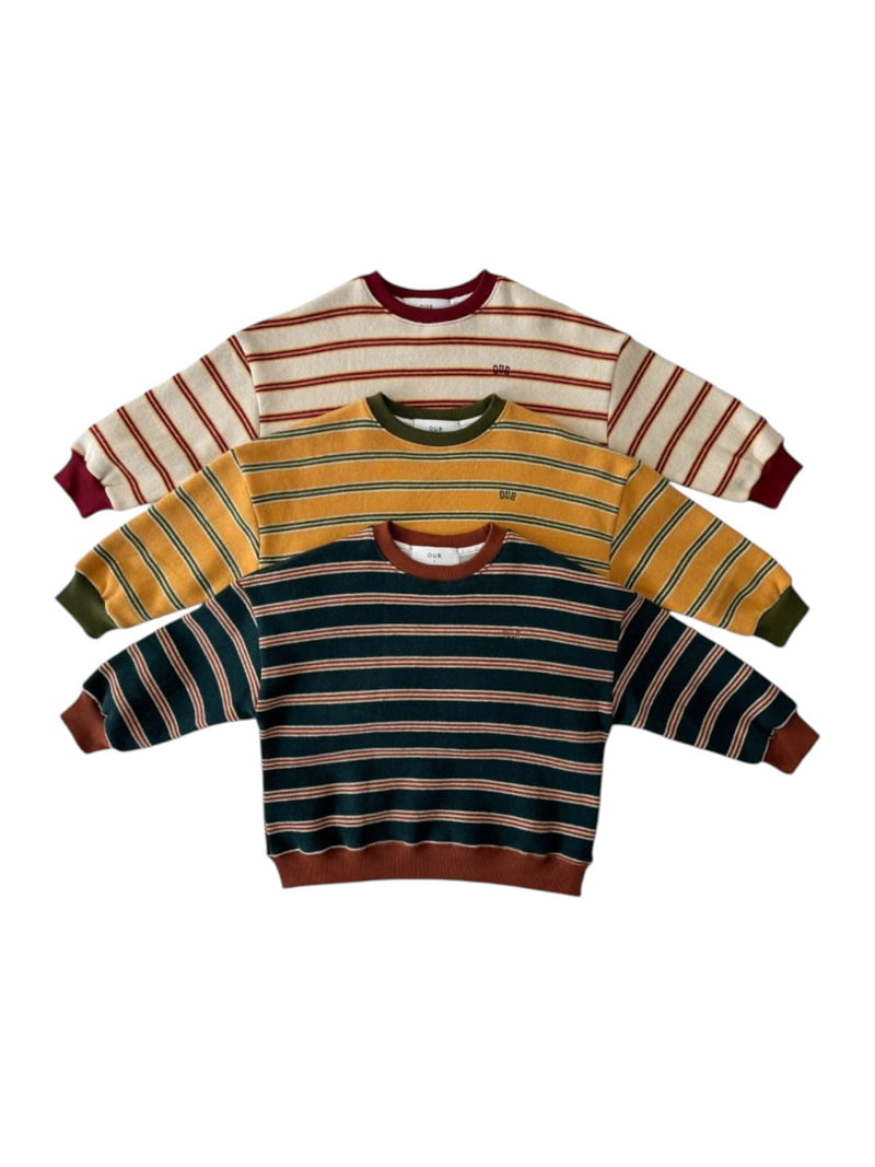 Our - Korean Children Fashion - #Kfashion4kids - Chamber Stripe Sweatshirts