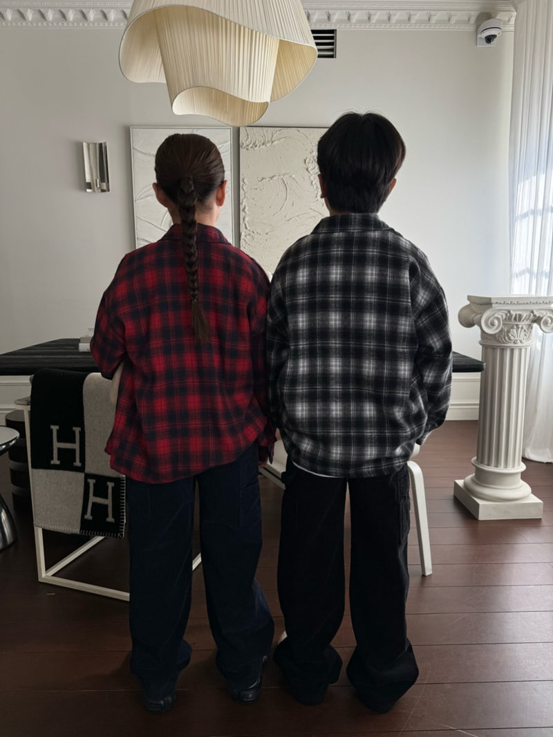 Our - Korean Children Fashion - #childofig - Tartan Check Shirt - 2