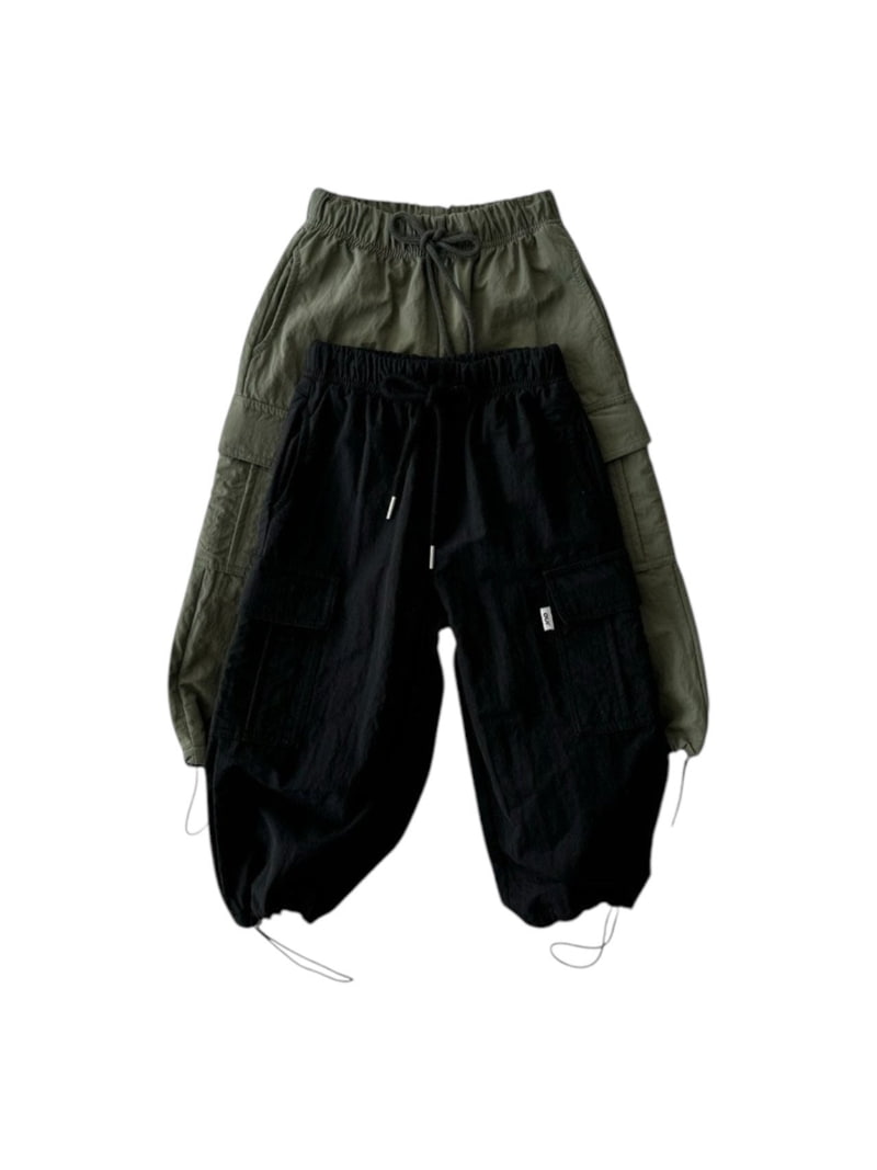 Our - Korean Children Fashion - #childofig - Fleece Cargo String Pants - 10