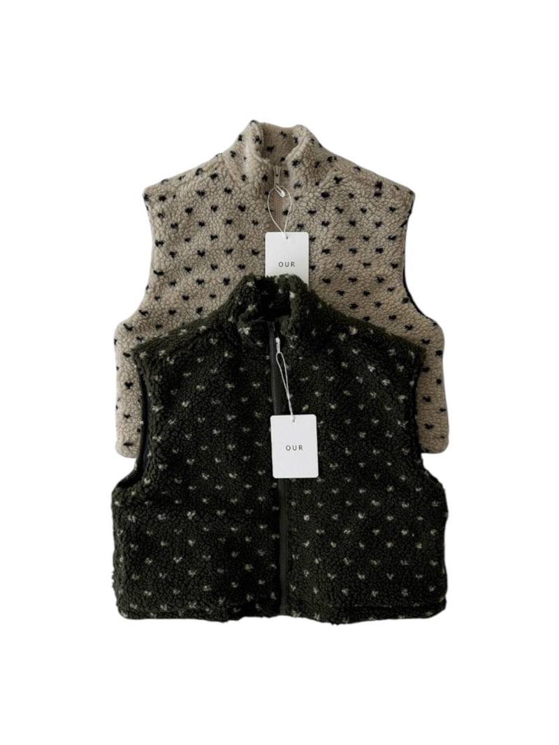 Our - Korean Children Fashion - #childrensboutique - Heart Dumble Vest