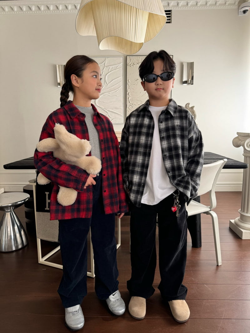 Our - Korean Children Fashion - #designkidswear - Tartan Check Shirt - 5