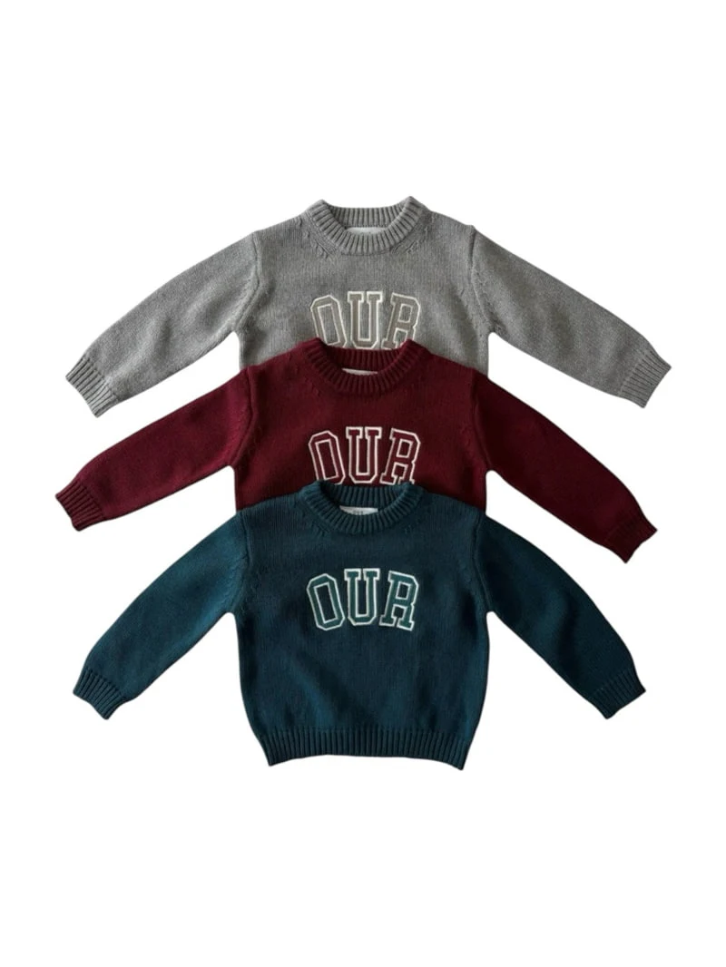 Our - Korean Children Fashion - #kidsshorts - Embroidery Knit