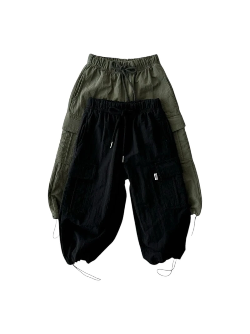 Our - Korean Children Fashion - #kidzfashiontrend - Fleece Cargo String Pants