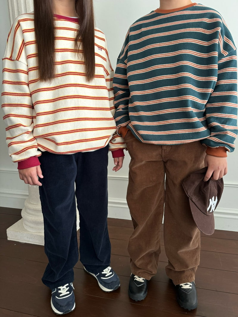 Our - Korean Children Fashion - #littlefashionista - Chamber Stripe Sweatshirts - 2