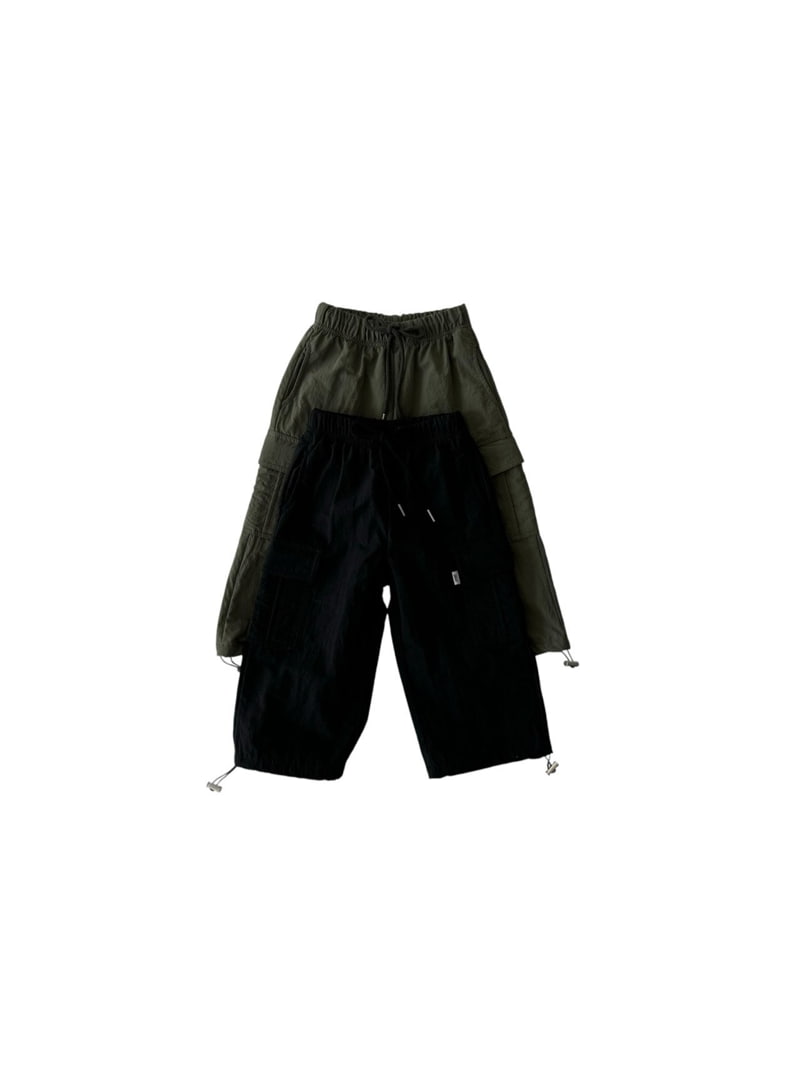 Our - Korean Children Fashion - #toddlerclothing - Fleece Cargo String Pants - 8