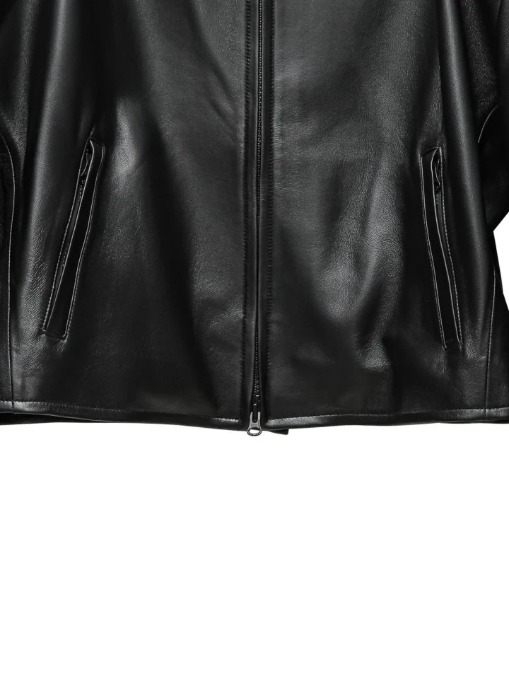 Paper Moon - Korean Women Fashion - #momslook - Lux Oversized Lambskin Leather Racer Biker Jacket - 10