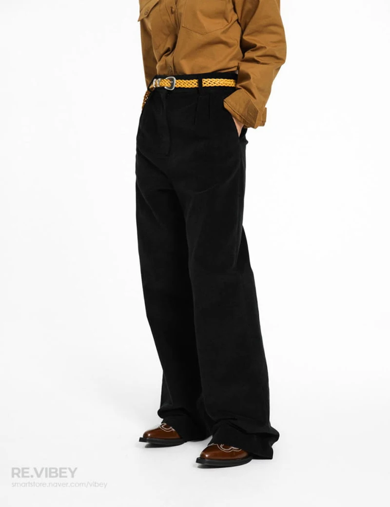 Paper Moon - Korean Women Fashion - #momslook - Corduroy High Waist Pintuck Trousers - 11