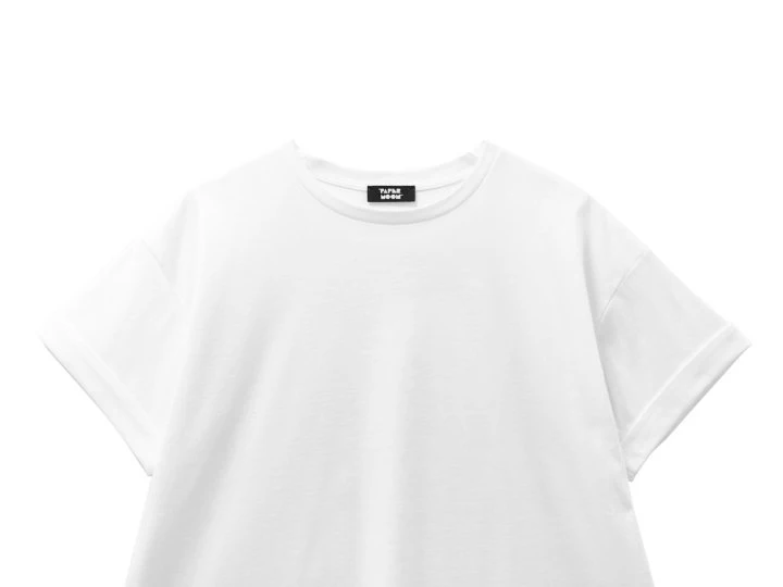 Paper Moon - Korean Women Fashion - #thelittlethings - Premium Cotton Rolled Up Tee - 5