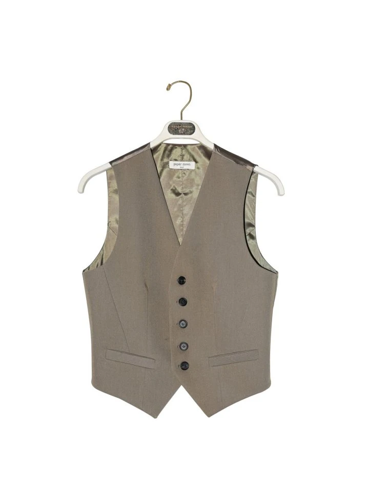 Paper Moon - Korean Women Fashion - #momslook - Five Button Down Tailored Suit Vest - 4