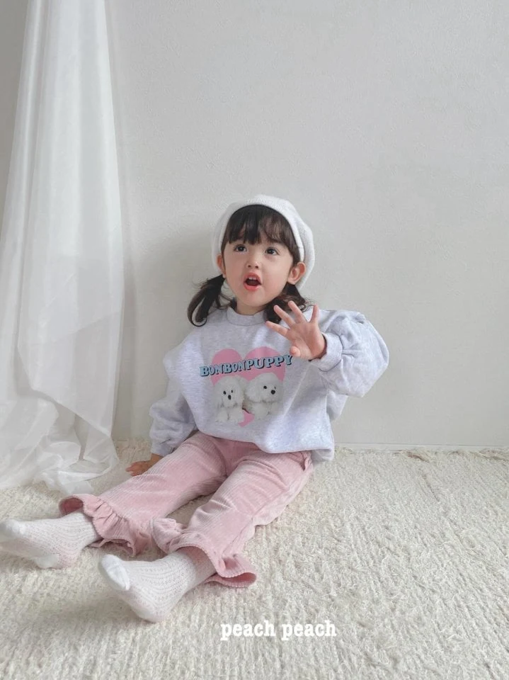 Peach Peach - Korean Children Fashion - #childofig - Creamy Corduroy Bootcut Pants - 10