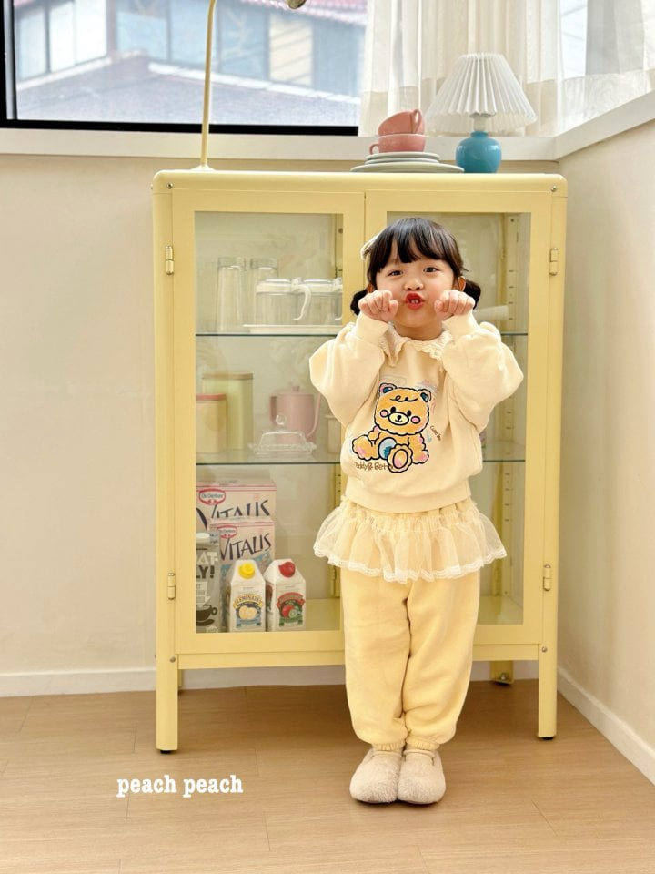 Peach Peach - Korean Children Fashion - #childofig - Cute Bear Sweatshirt - 6