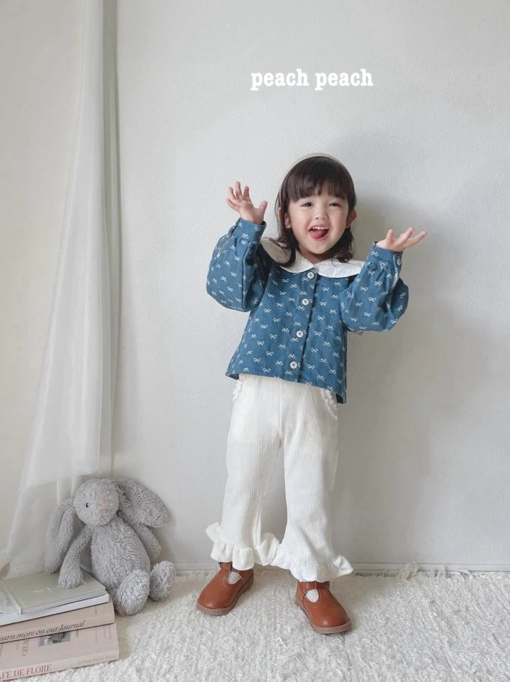 Peach Peach - Korean Children Fashion - #childrensboutique - Creamy Corduroy Bootcut Pants - 11