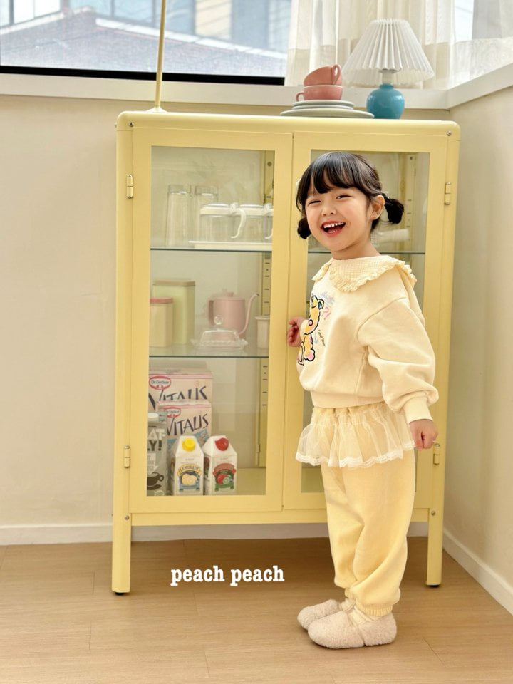 Peach Peach - Korean Children Fashion - #childrensboutique - Cute Bear Sweatshirt - 7