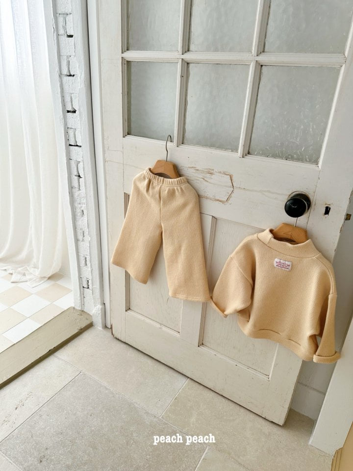 Peach Peach - Korean Children Fashion - #childrensboutique - Cheese Knit Tee