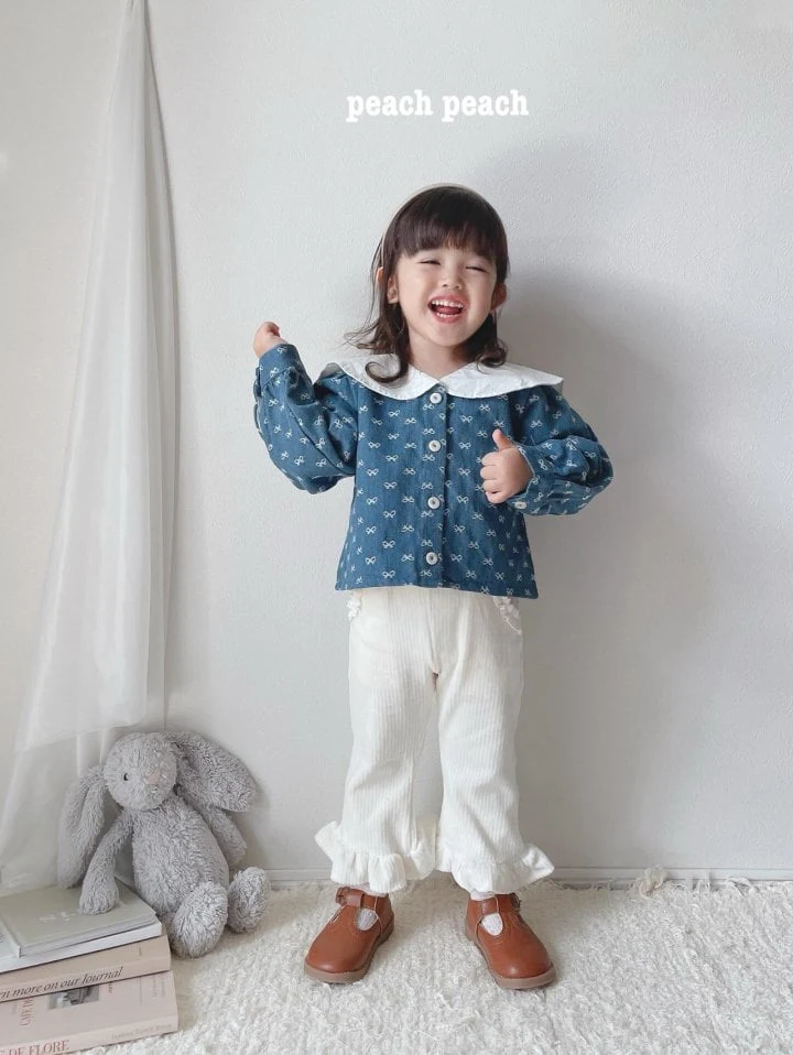 Peach Peach - Korean Children Fashion - #designkidswear - Creamy Corduroy Bootcut Pants - 12