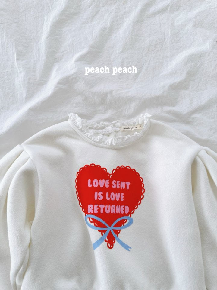 Peach Peach - Korean Children Fashion - #designkidswear - Love Me Sweatshirt - 5