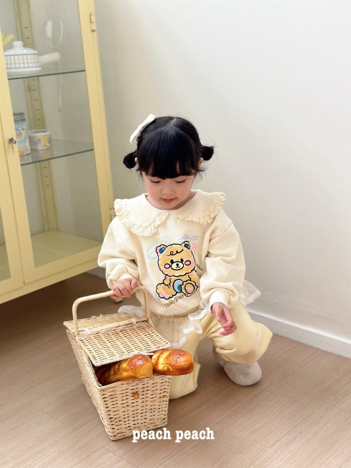 Peach Peach - Korean Children Fashion - #discoveringself - Cute Bear Sweatshirt - 9