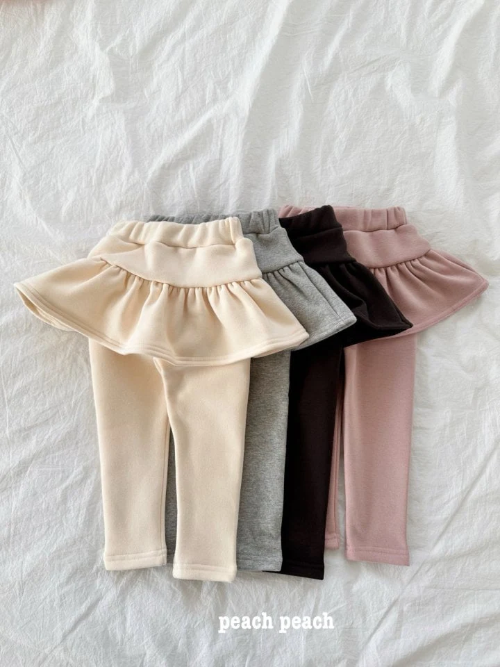 Peach Peach - Korean Children Fashion - #discoveringself - Soft Skirt Leggings - 2