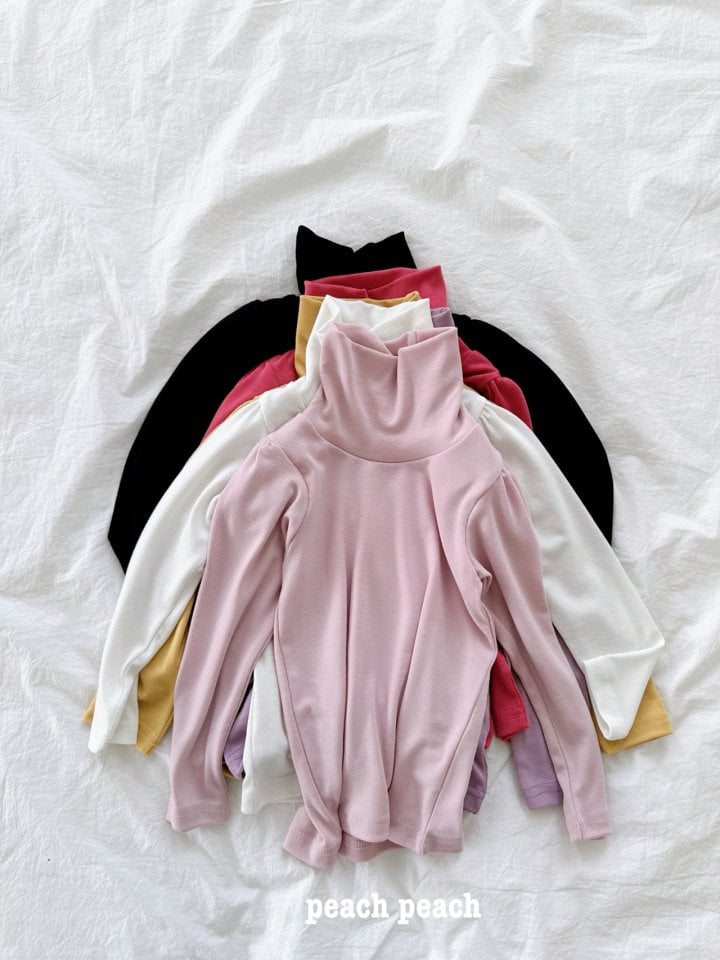 Peach Peach - Korean Children Fashion - #discoveringself - Silky Turtleneck