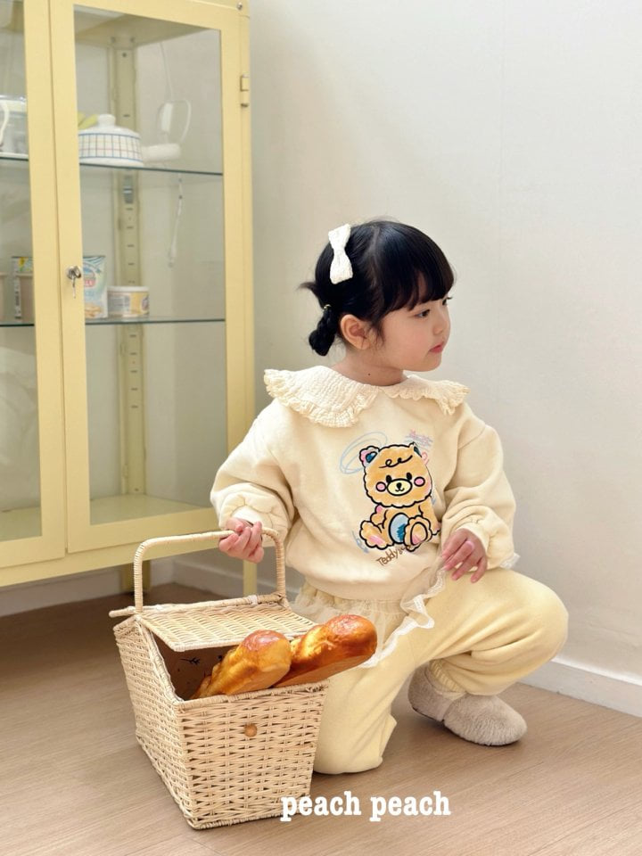 Peach Peach - Korean Children Fashion - #fashionkids - Cute Bear Sweatshirt - 10