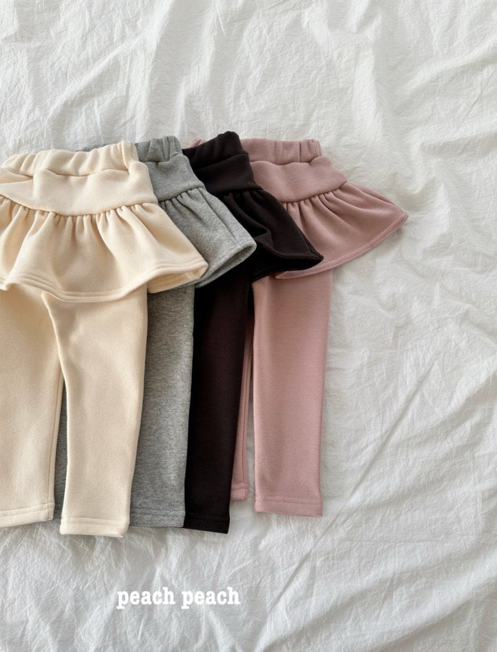 Peach Peach - Korean Children Fashion - #fashionkids - Soft Skirt Leggings - 3