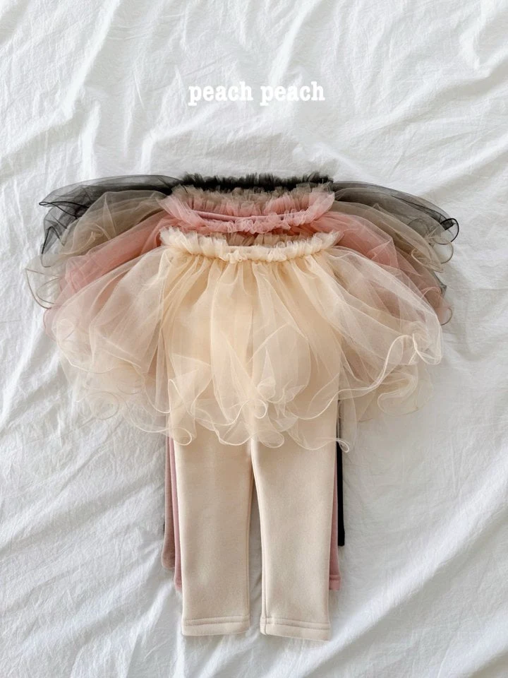 Peach Peach - Korean Children Fashion - #fashionkids - Winter Darling Tutu Skirt Leggings