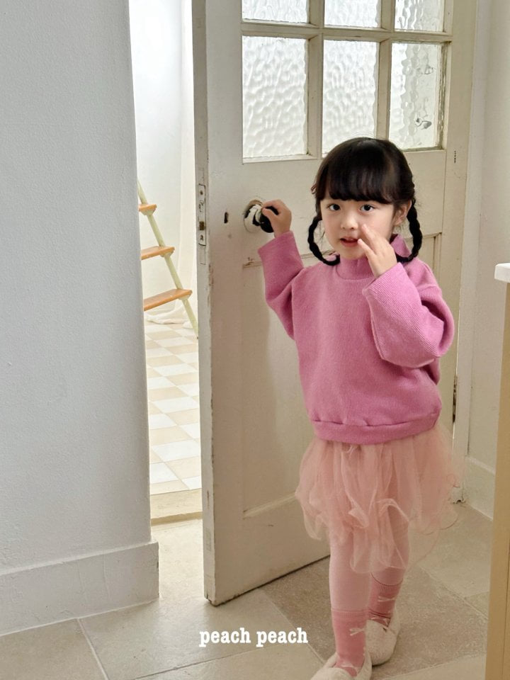 Peach Peach - Korean Children Fashion - #kidzfashiontrend - Cheese Knit Tee - 7