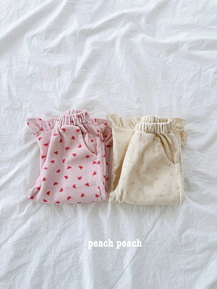 Peach Peach - Korean Children Fashion - #littlefashionista - Milk Corduroy Pants