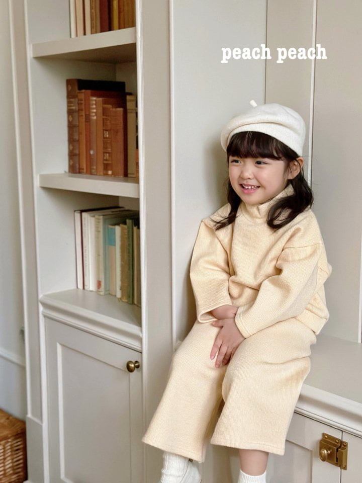 Peach Peach - Korean Children Fashion - #littlefashionista - Cheese Knit Tee - 9