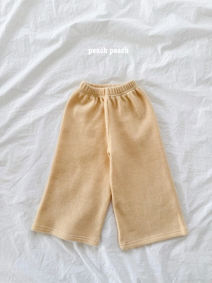 Peach Peach - Korean Children Fashion - #magicofchildhood - Cheese Knit Pants - 3