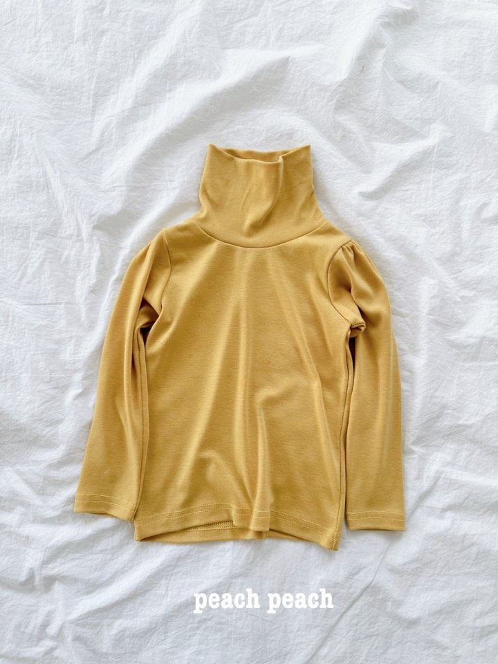 Peach Peach - Korean Children Fashion - #magicofchildhood - Silky Turtleneck - 8