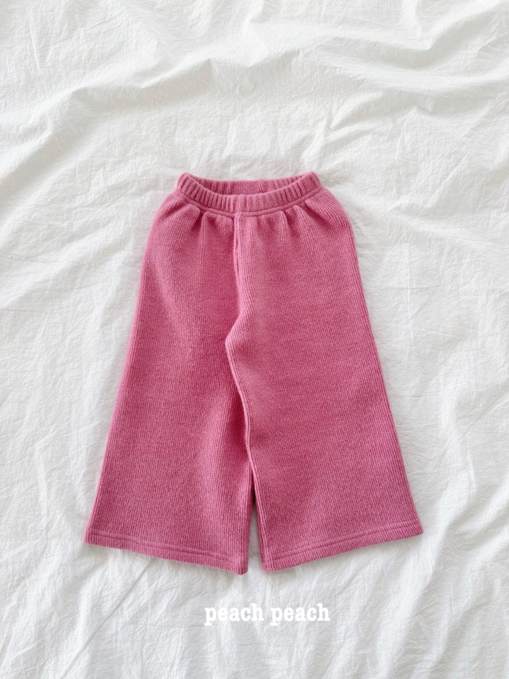 Peach Peach - Korean Children Fashion - #magicofchildhood - Cheese Knit Pants - 4