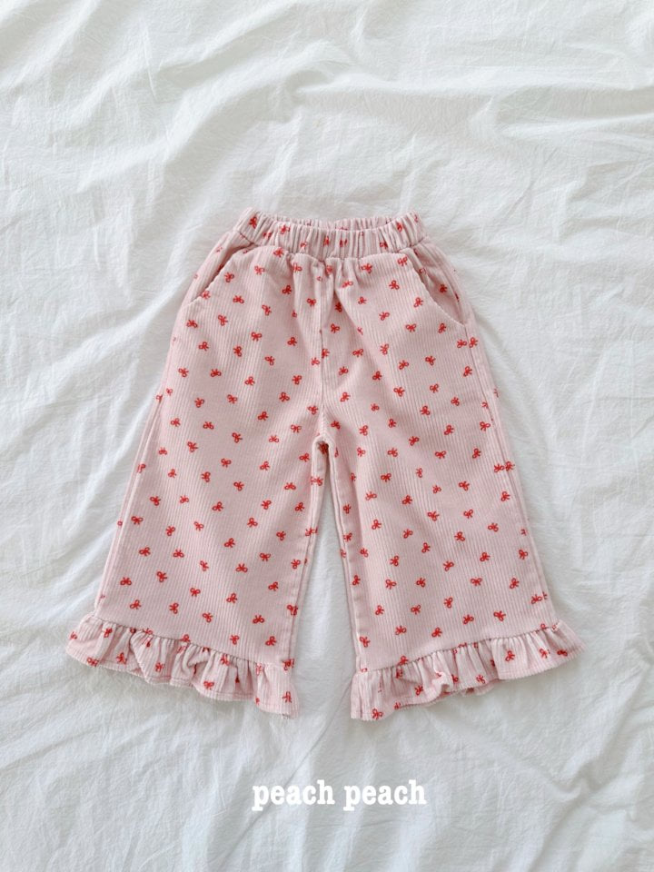 Peach Peach - Korean Children Fashion - #minifashionista - Milk Corduroy Pants - 3