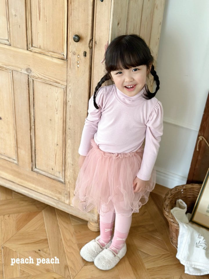 Peach Peach - Korean Children Fashion - #minifashionista - Silky Turtleneck - 9