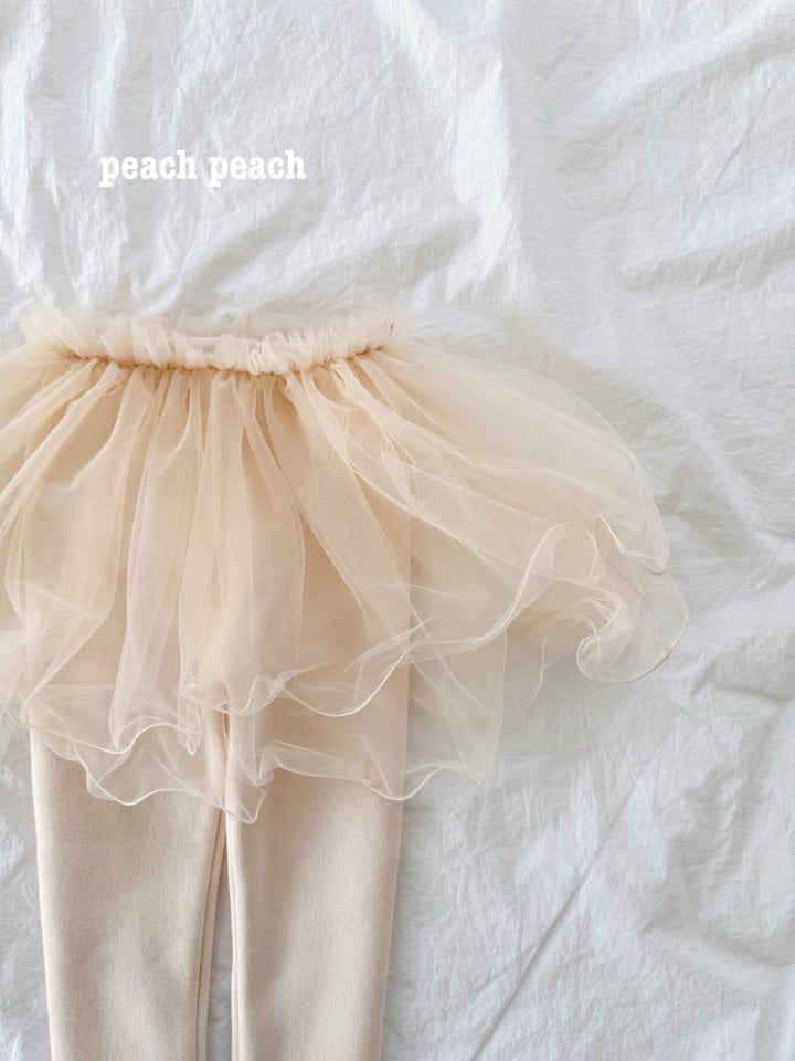 Peach Peach - Korean Children Fashion - #minifashionista - Winter Darling Tutu Skirt Leggings - 8