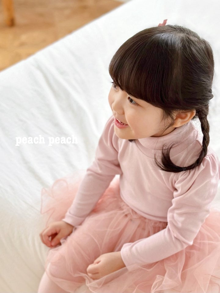 Peach Peach - Korean Children Fashion - #prettylittlegirls - Silky Turtleneck - 10