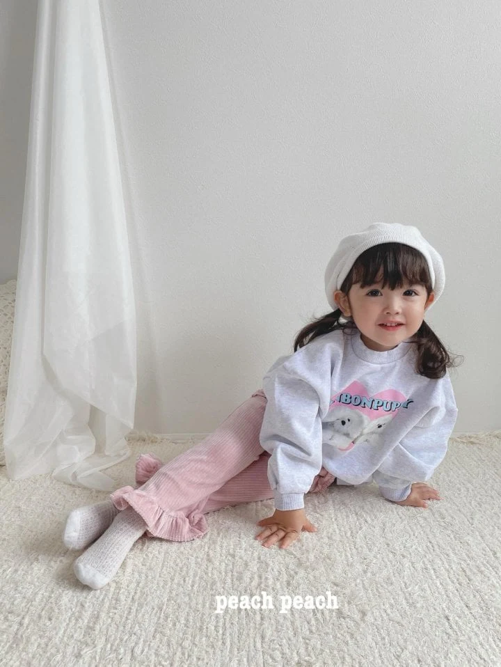 Peach Peach - Korean Children Fashion - #stylishchildhood - Creamy Corduroy Bootcut Pants - 9