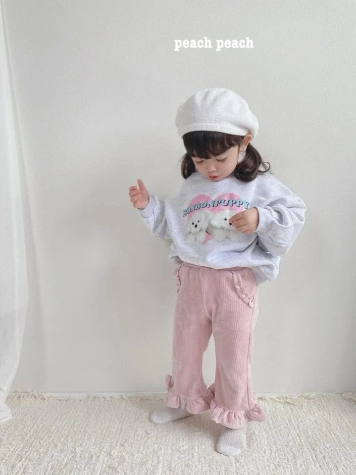 Peach Peach - Korean Children Fashion - #todddlerfashion - Creamy Corduroy Bootcut Pants - 7