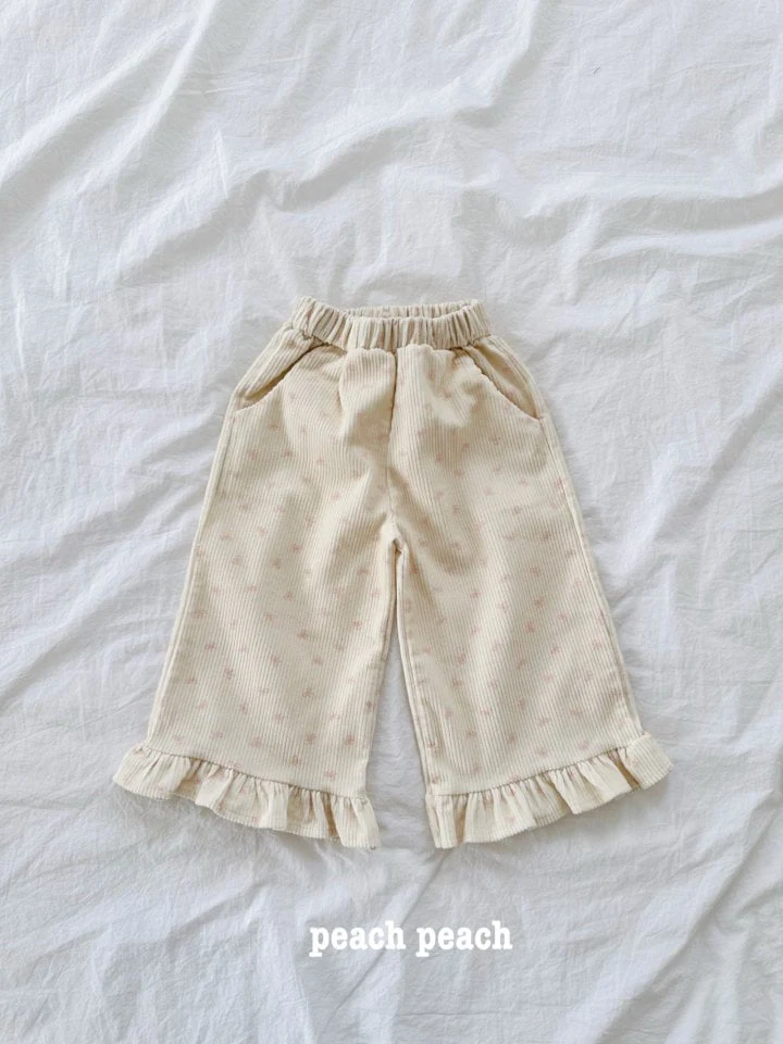 Peach Peach - Korean Children Fashion - #todddlerfashion - Milk Corduroy Pants - 5