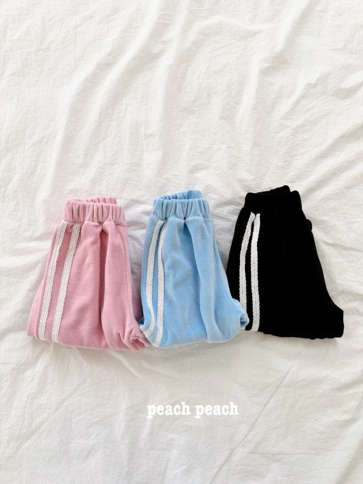 Peach Peach - Korean Children Fashion - #todddlerfashion - Soft Lace Tape Pants - 2