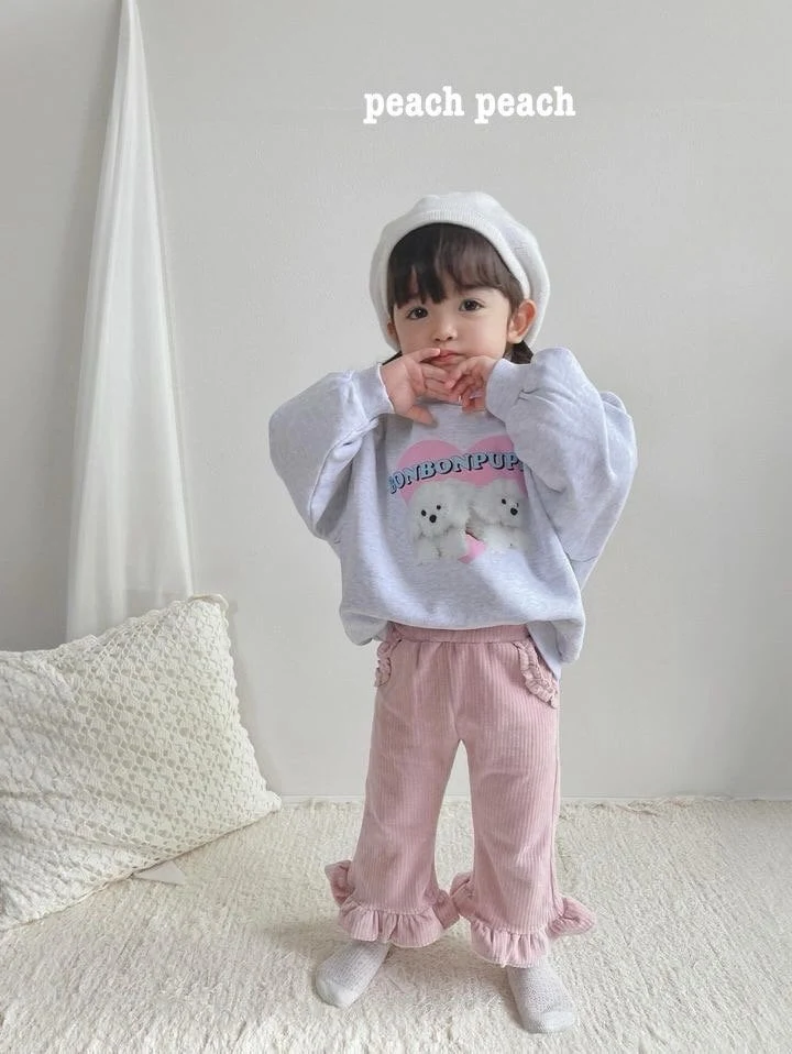 Peach Peach - Korean Children Fashion - #toddlerclothing - Creamy Corduroy Bootcut Pants - 8