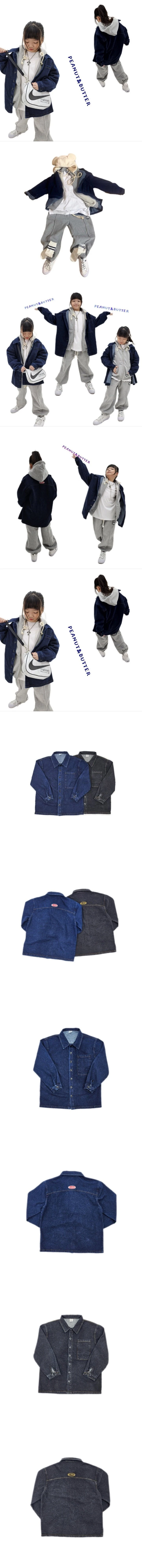 Peanut & Butter - Korean Children Fashion - #designkidswear - Half Fleece Denim Jacket