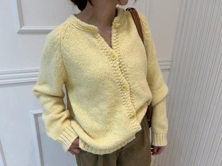 Pearls room - Korean Women Fashion - #momslook - Raglan Cardigan - 6