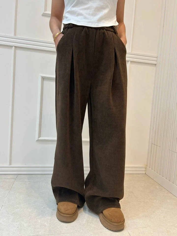 Pearls room - Korean Women Fashion - #womensfashion - Corduroy Pants - 9