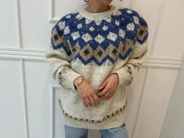 Pearls room - Korean Women Fashion - #womensfashion - Dia Knit Sweater - 5