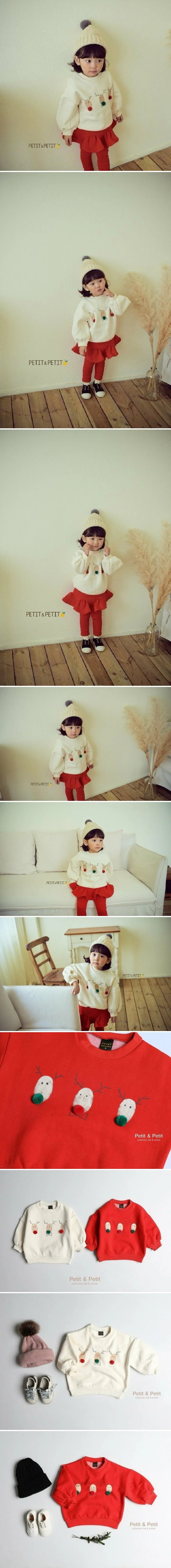 Petit & Petit - Korean Children Fashion - #Kfashion4kids - Rudolph Sweatshirts